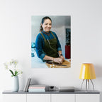Matte Poster — Female Home Chef Portrait Kitchen Wall Art