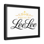Framed Matte Canvas Print — "House of LeeLee" Script Wall Art