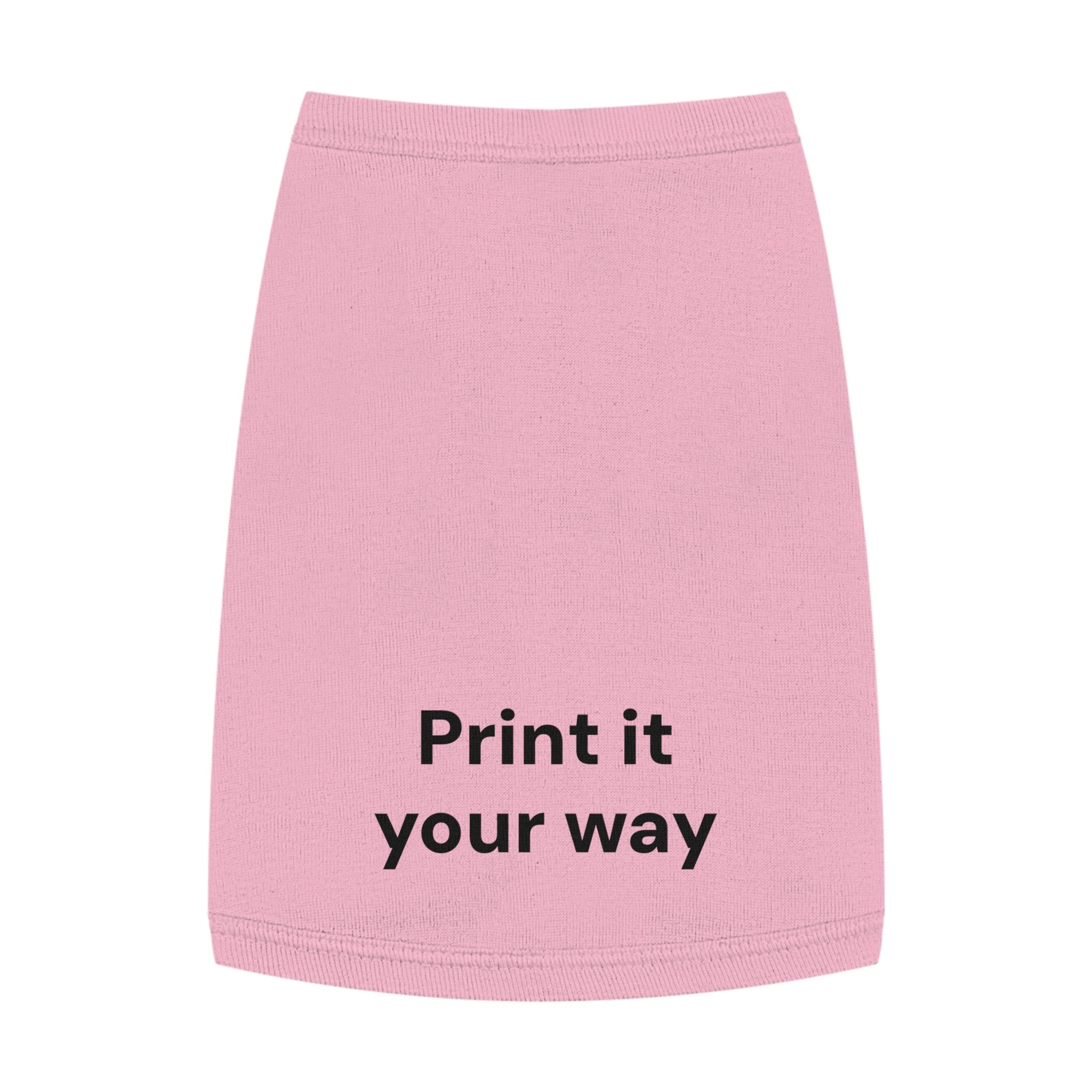 Custom Pet Tank Top - Personalized 'Print It Your Way' Dog Shirt
