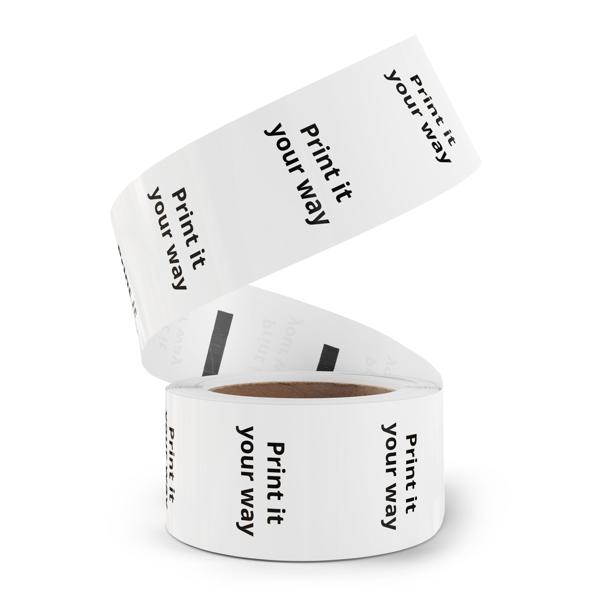 Round Sticker Label Rolls - Custom Printable 'Print it your way' Adhesive Labels