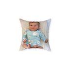 Custom Photo Square Pillow — Personalized Canvas Throw Pillow (Print It Your Way)