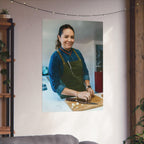 Matte Poster — Female Home Chef Portrait Kitchen Wall Art