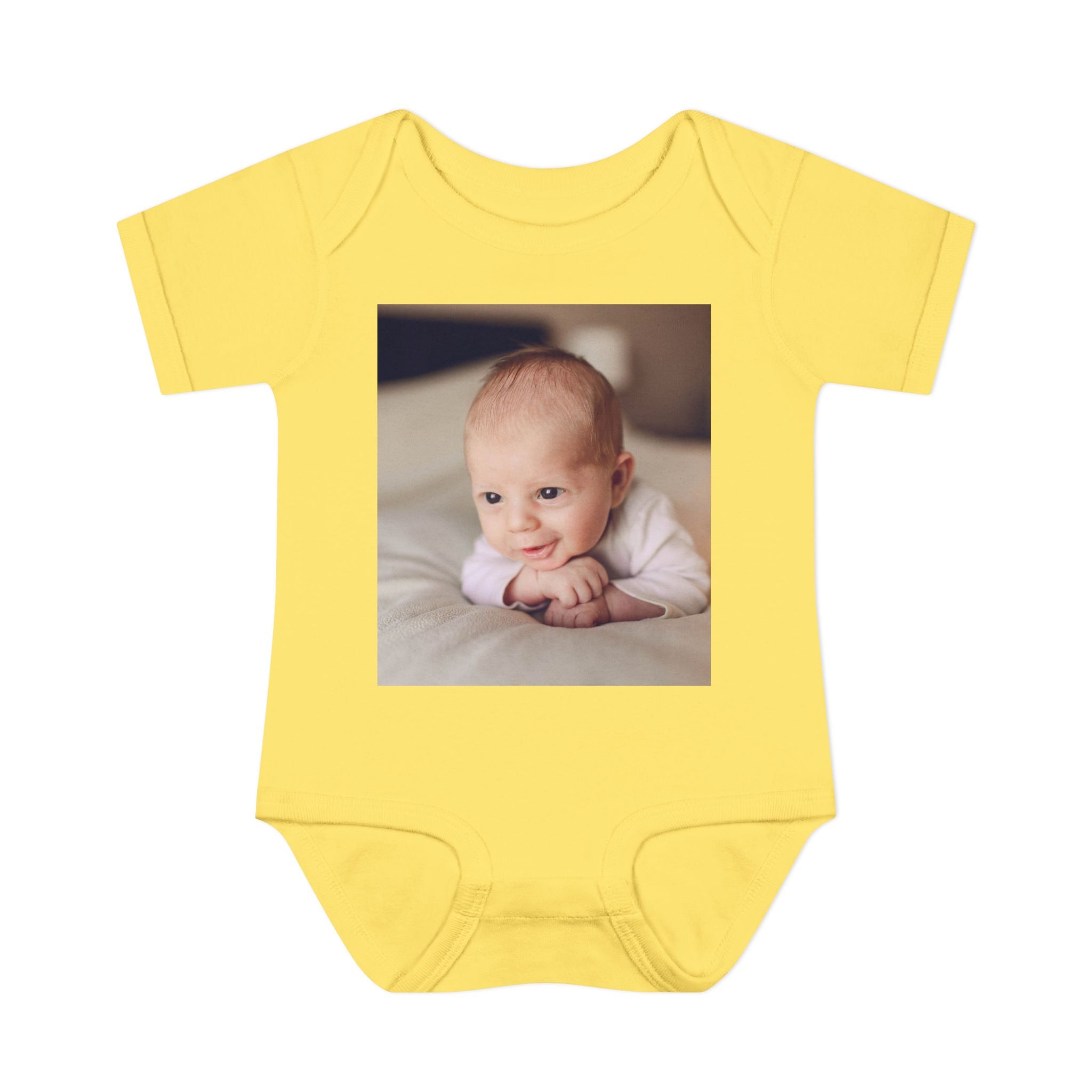 Personalized Photo Infant Bodysuit — Custom Baby Picture Onesie
