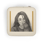Compact Jewelry Travel Case — Personalized Portrait Pink Travel Jewelry Organizer
