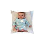 Custom Photo Square Pillow — Personalized Canvas Throw Pillow (Print It Your Way)