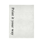 Customizable Soft Polyester Blanket — "Print It Your Way" Personalized Throw