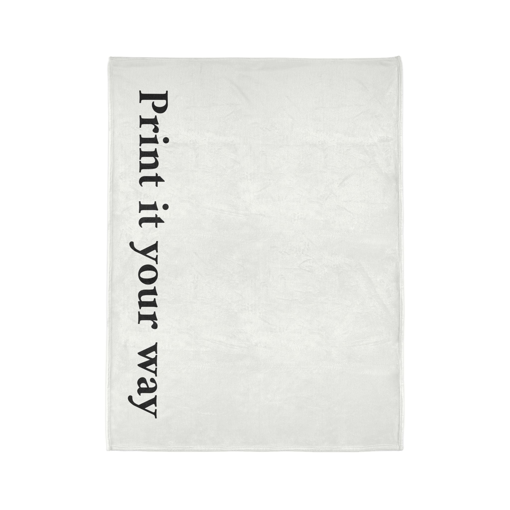 Customizable Soft Polyester Blanket — "Print It Your Way" Personalized Throw