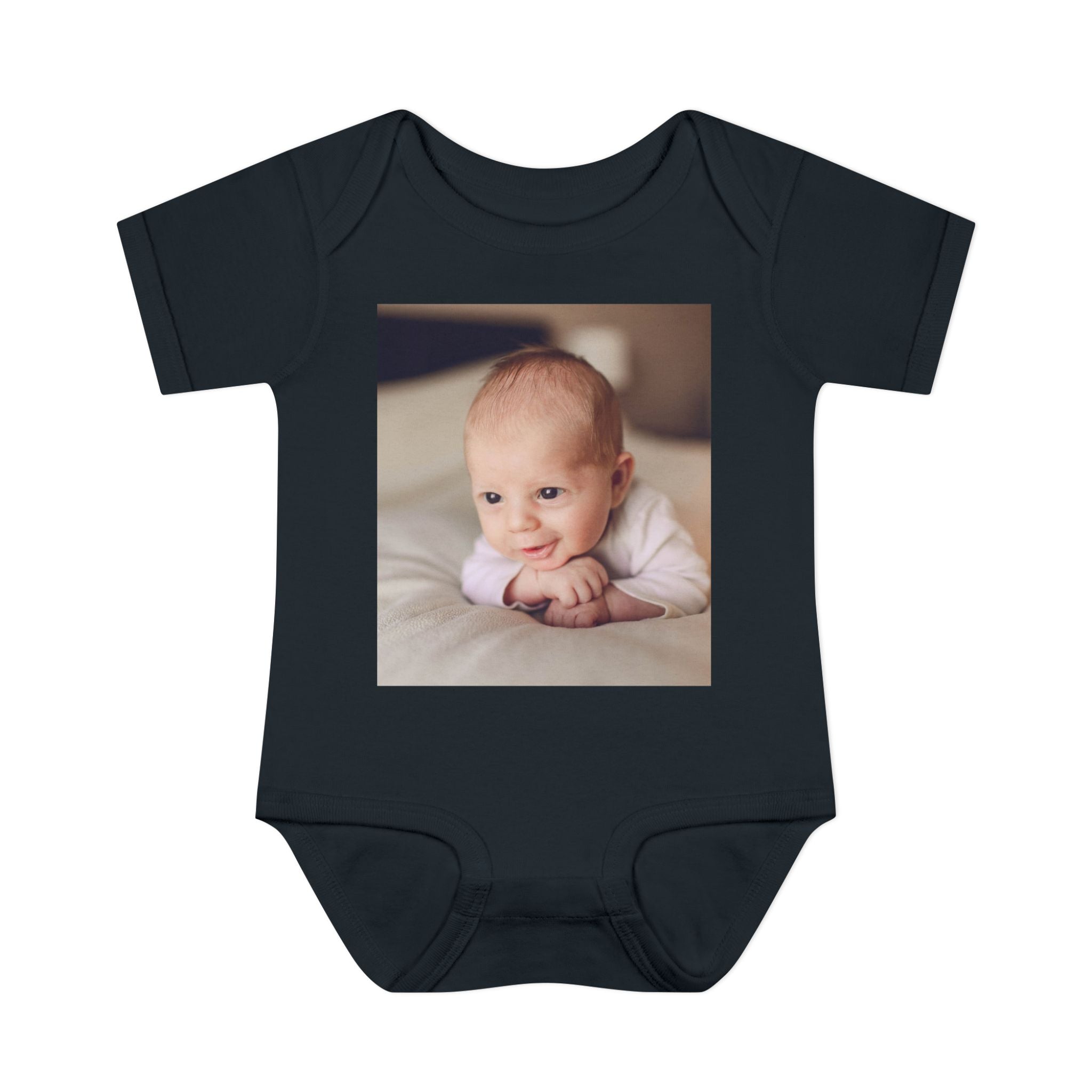 Personalized Photo Infant Bodysuit — Custom Baby Picture Onesie