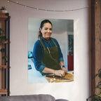 Matte Poster — Female Home Chef Portrait Kitchen Wall Art
