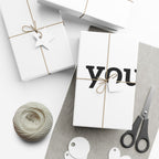 Heart Print Gift Wrap Paper — 'Print it your way' Customizable Wrapping Roll