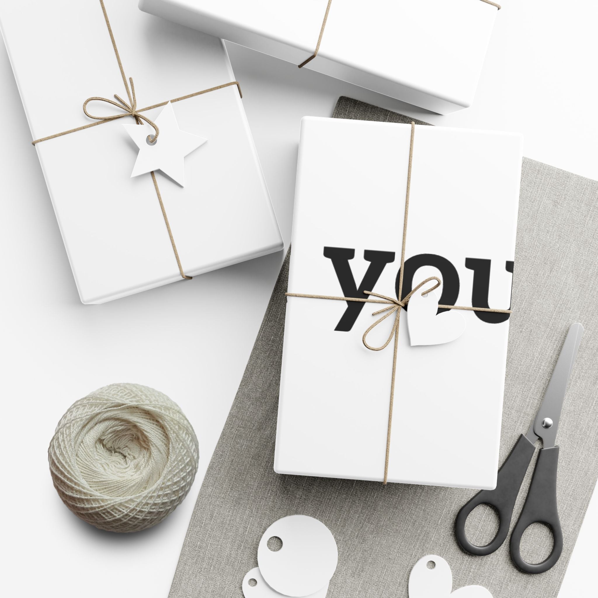 Heart Print Gift Wrap Paper — 'Print it your way' Customizable Wrapping Roll