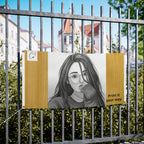 Custom Portrait Vinyl Banner — Personalized Photo & Text Outdoor Sign