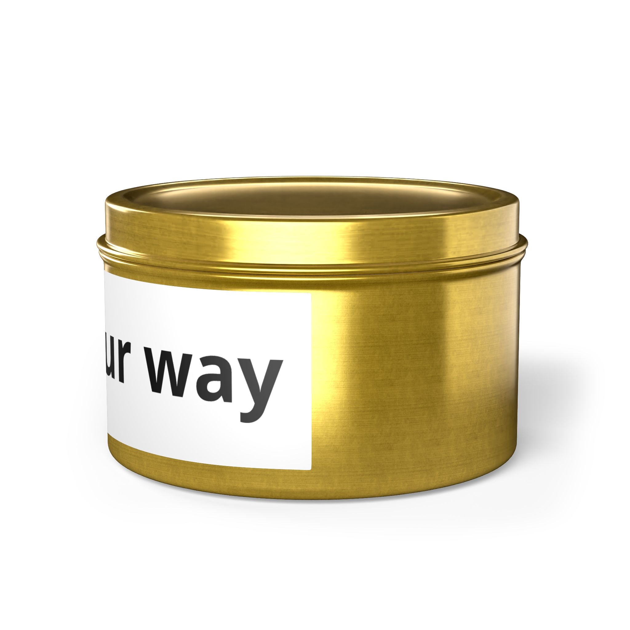 Customizable Tin Candle — 'Print it your way' Personalized Scented Tin