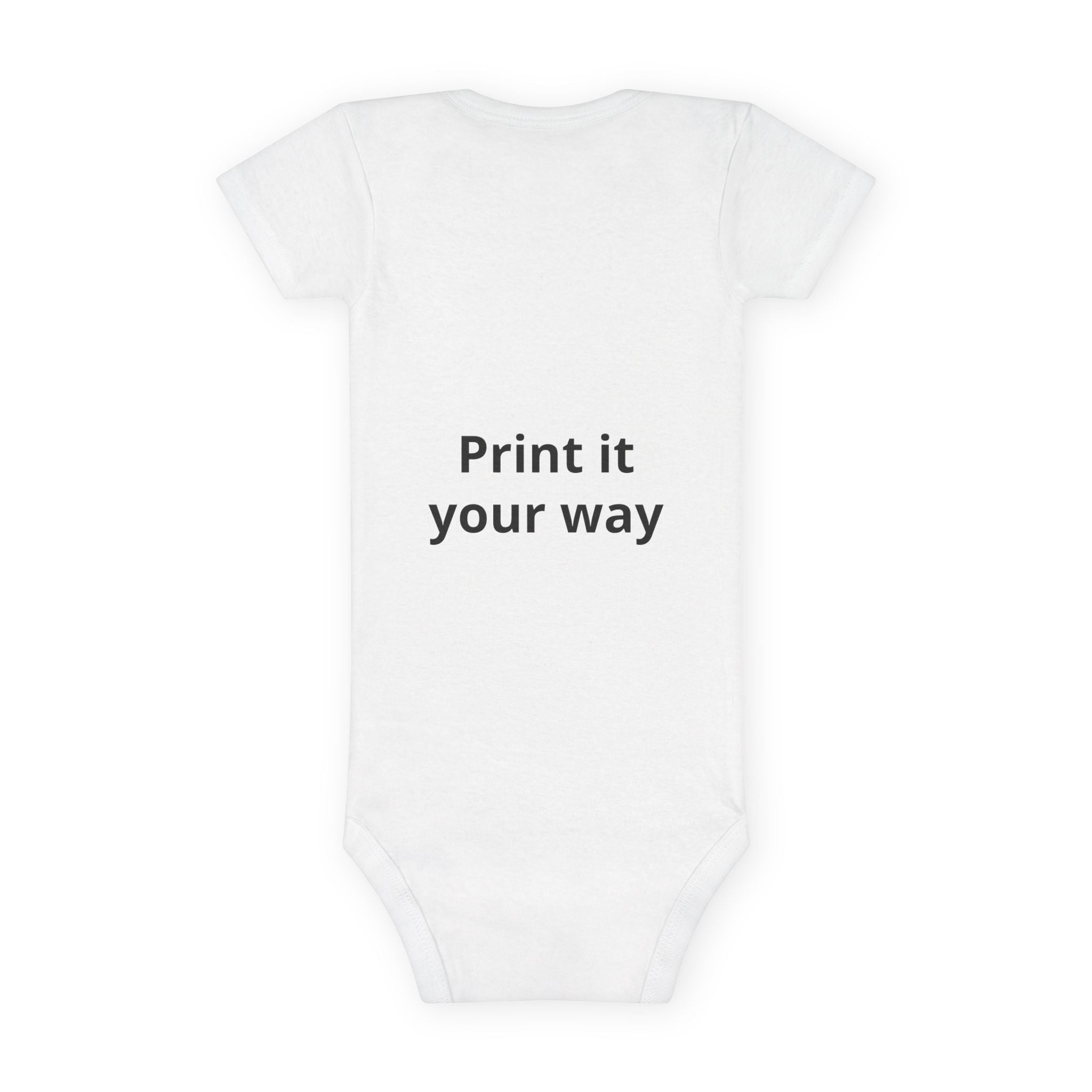 Personalized Baby Onesie® Organic Bodysuit — Custom Photo Print Newborn Gift