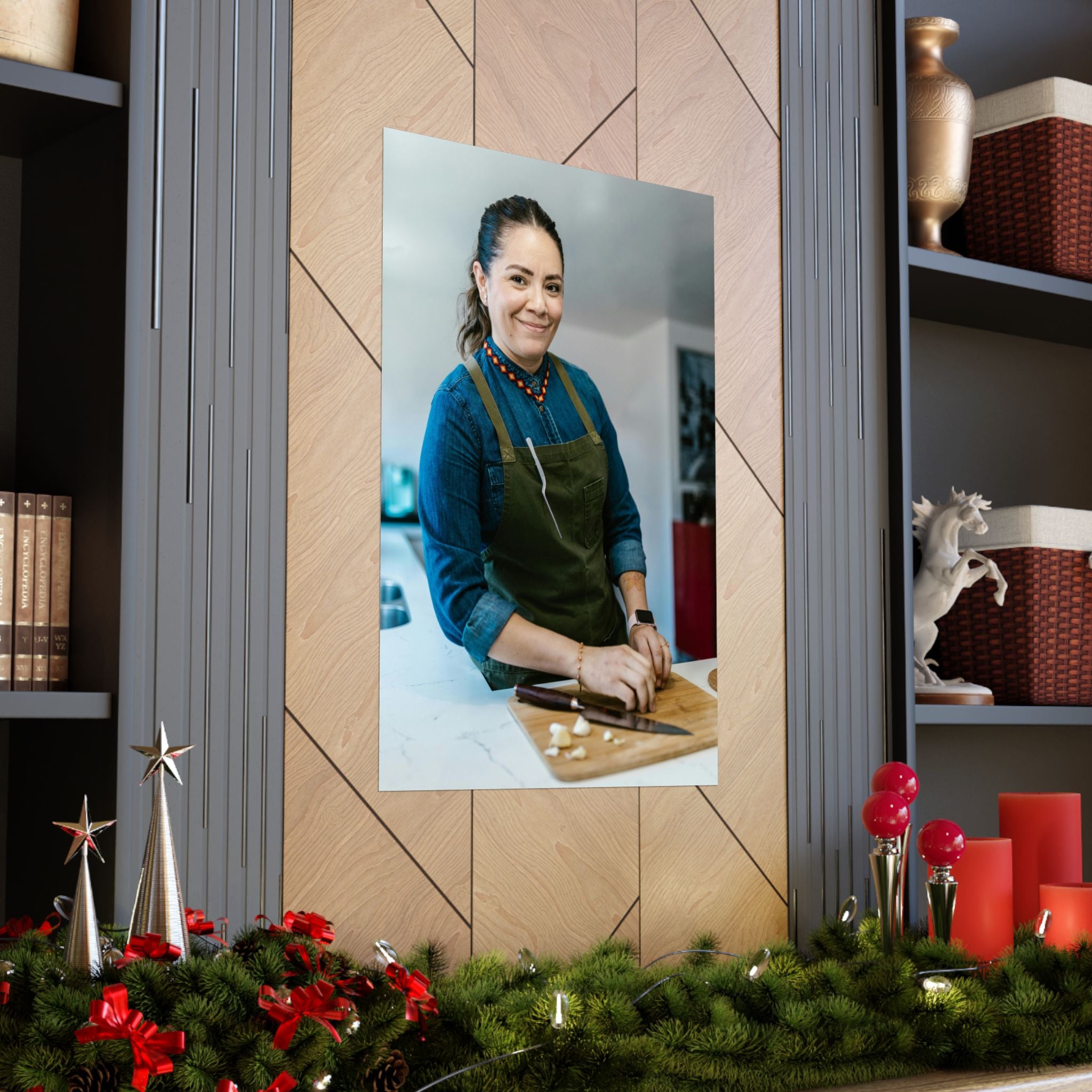 Matte Poster — Female Home Chef Portrait Kitchen Wall Art