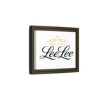 Framed Matte Canvas Print — "House of LeeLee" Script Wall Art