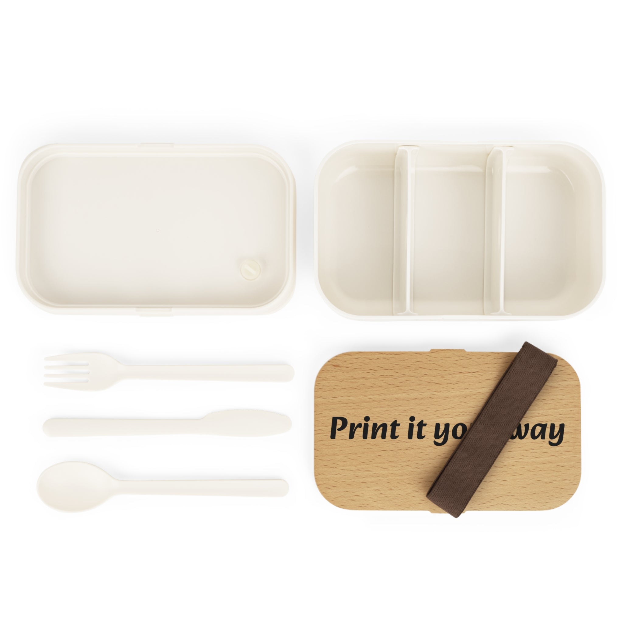 Custom Wooden Bento Lunch Box – Personalized Eco-Friendly Meal Container