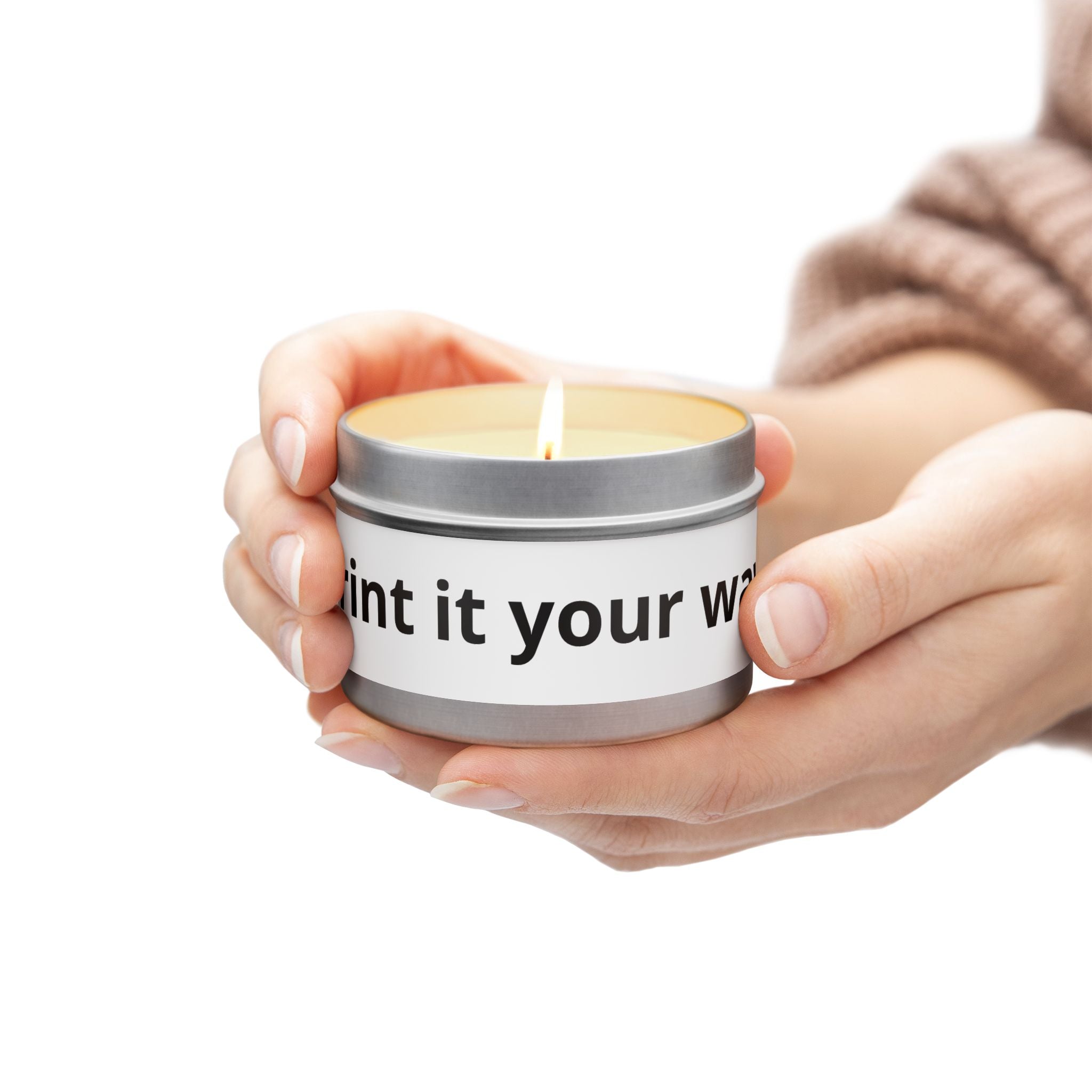 Customizable Tin Candle — 'Print it your way' Personalized Scented Tin