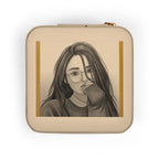 Compact Jewelry Travel Case — Personalized Portrait Pink Travel Jewelry Organizer