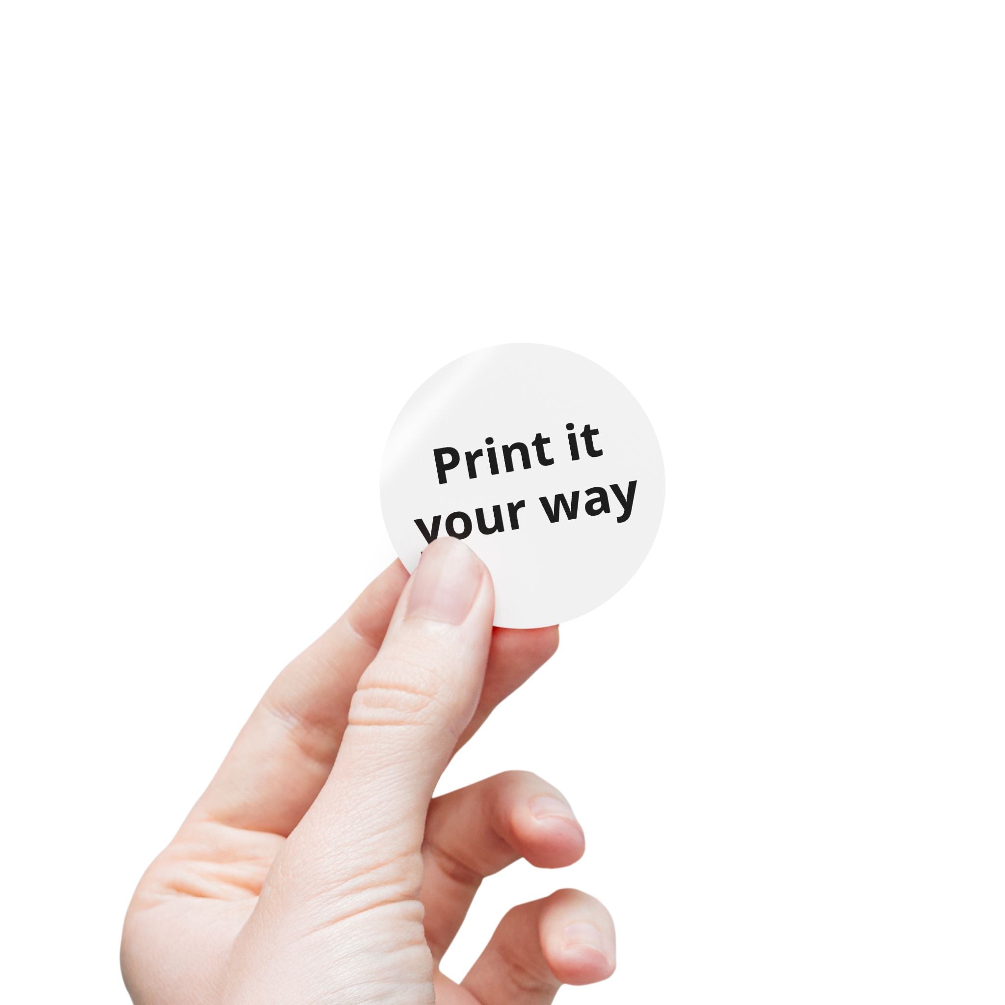 Round Sticker Label Rolls - Custom Printable 'Print it your way' Adhesive Labels
