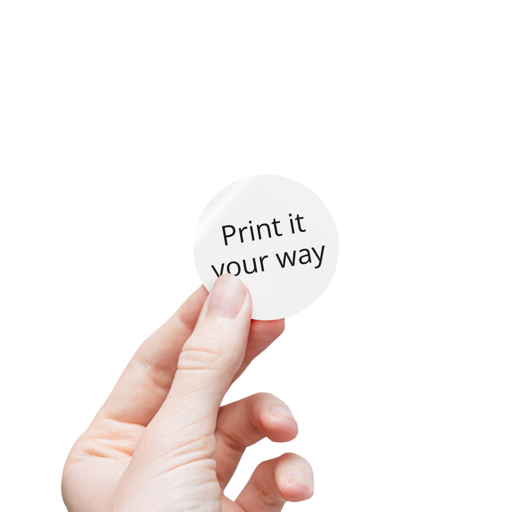 Round Sticker Label Rolls - Custom Printable 'Print it your way' Adhesive Labels