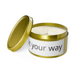 Customizable Tin Candle — 'Print it your way' Personalized Scented Tin