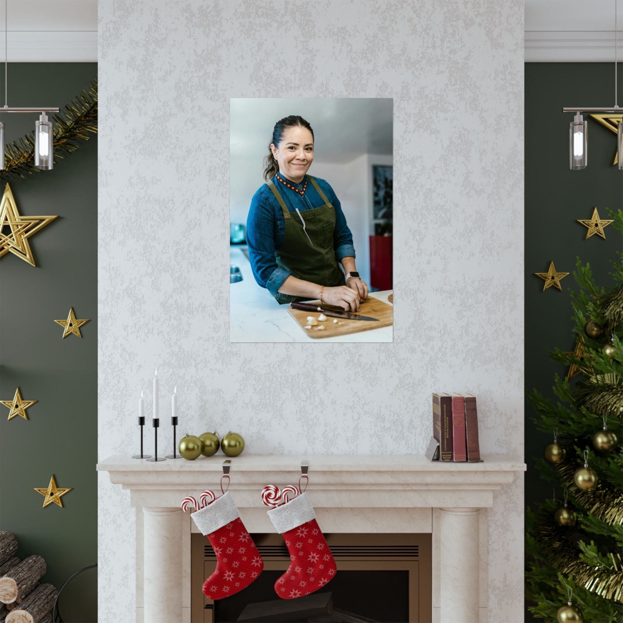 Matte Poster — Female Home Chef Portrait Kitchen Wall Art