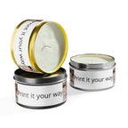 Personalized Tin Candle — Custom Photo & Text Scented Candle Gift