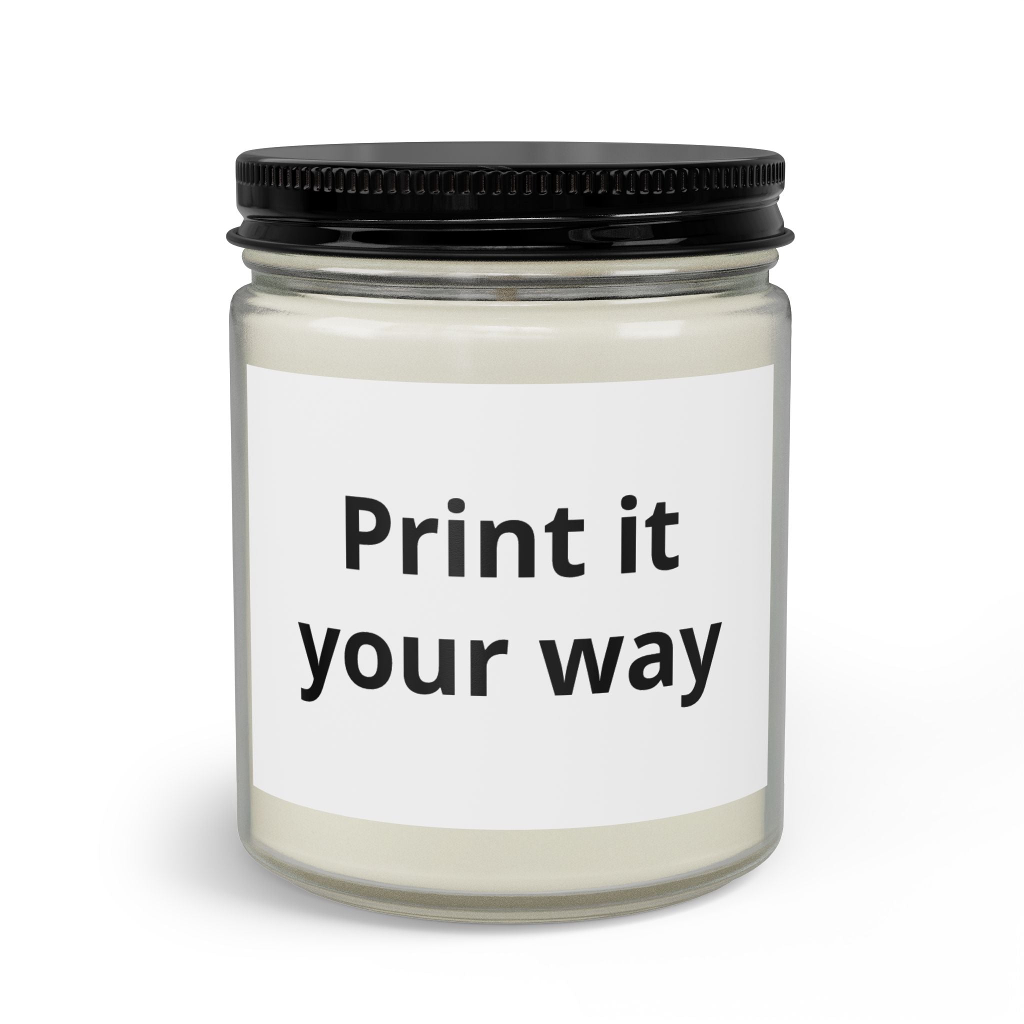 Custom Scented Candle Set with Matches & Wick Trimmer — Personalized Jar Candle Gift