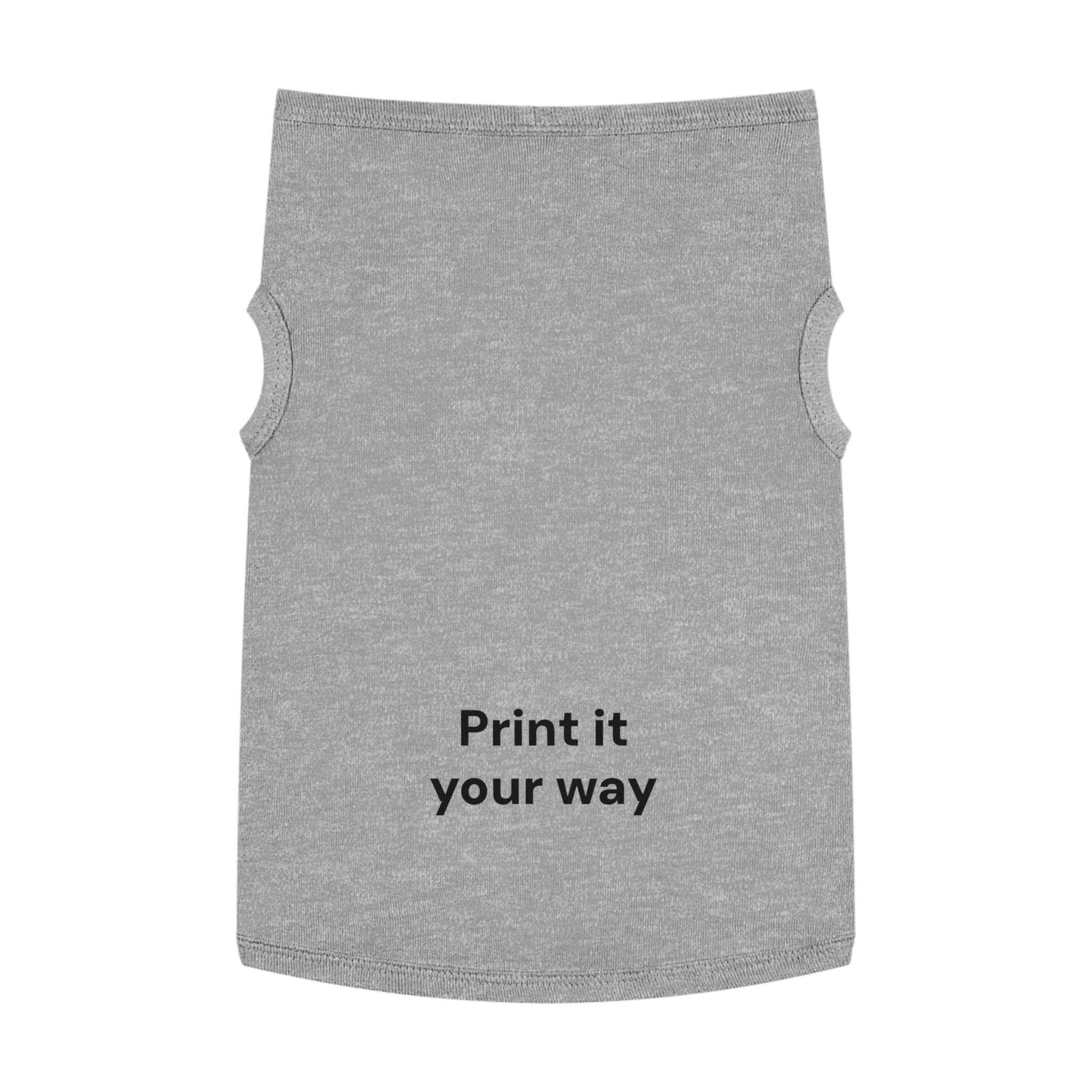 Custom Pet Tank Top - Personalized 'Print It Your Way' Dog Shirt