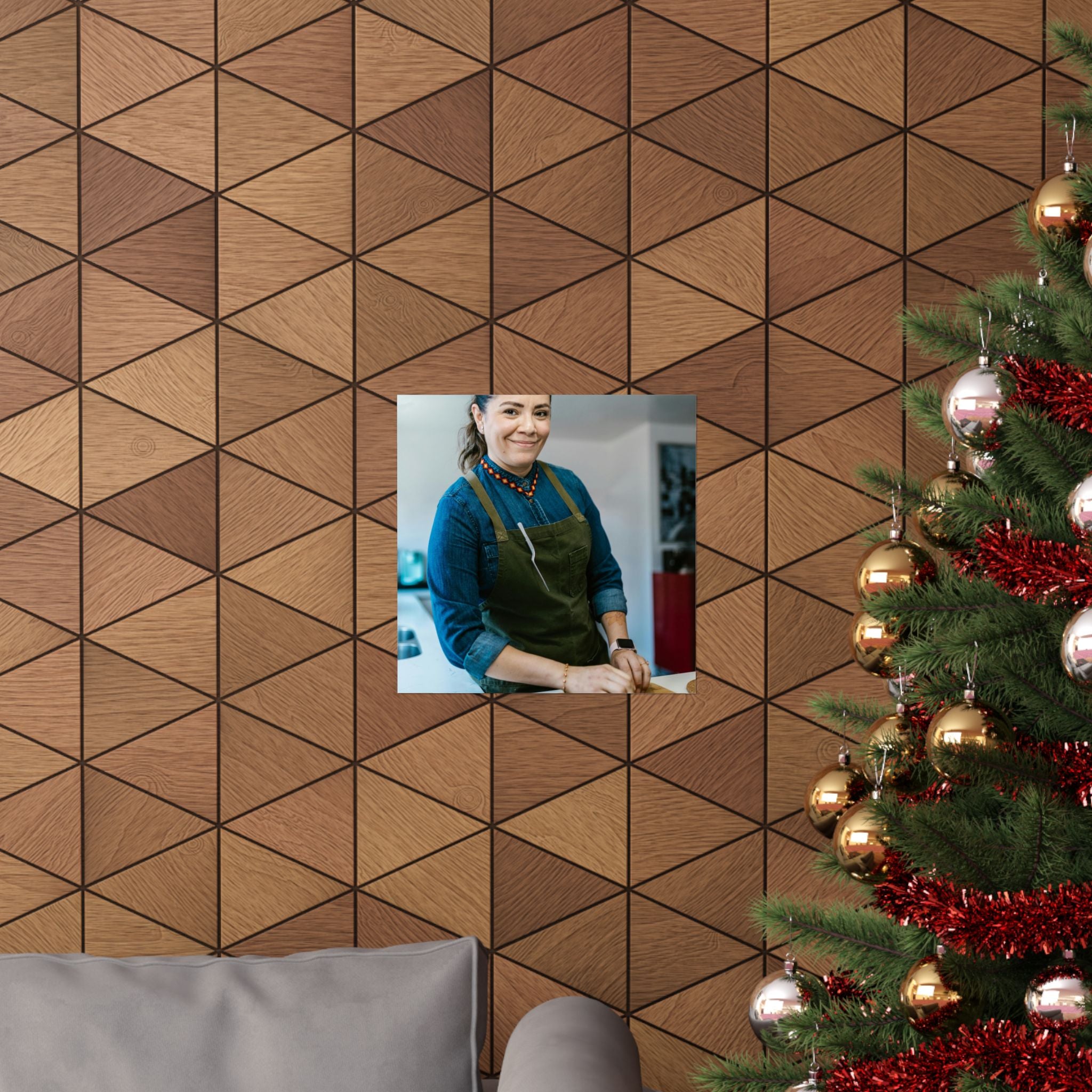 Matte Poster — Female Home Chef Portrait Kitchen Wall Art