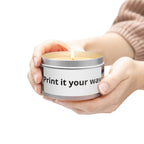 Personalized Tin Candle — Custom Photo & Text Scented Candle Gift