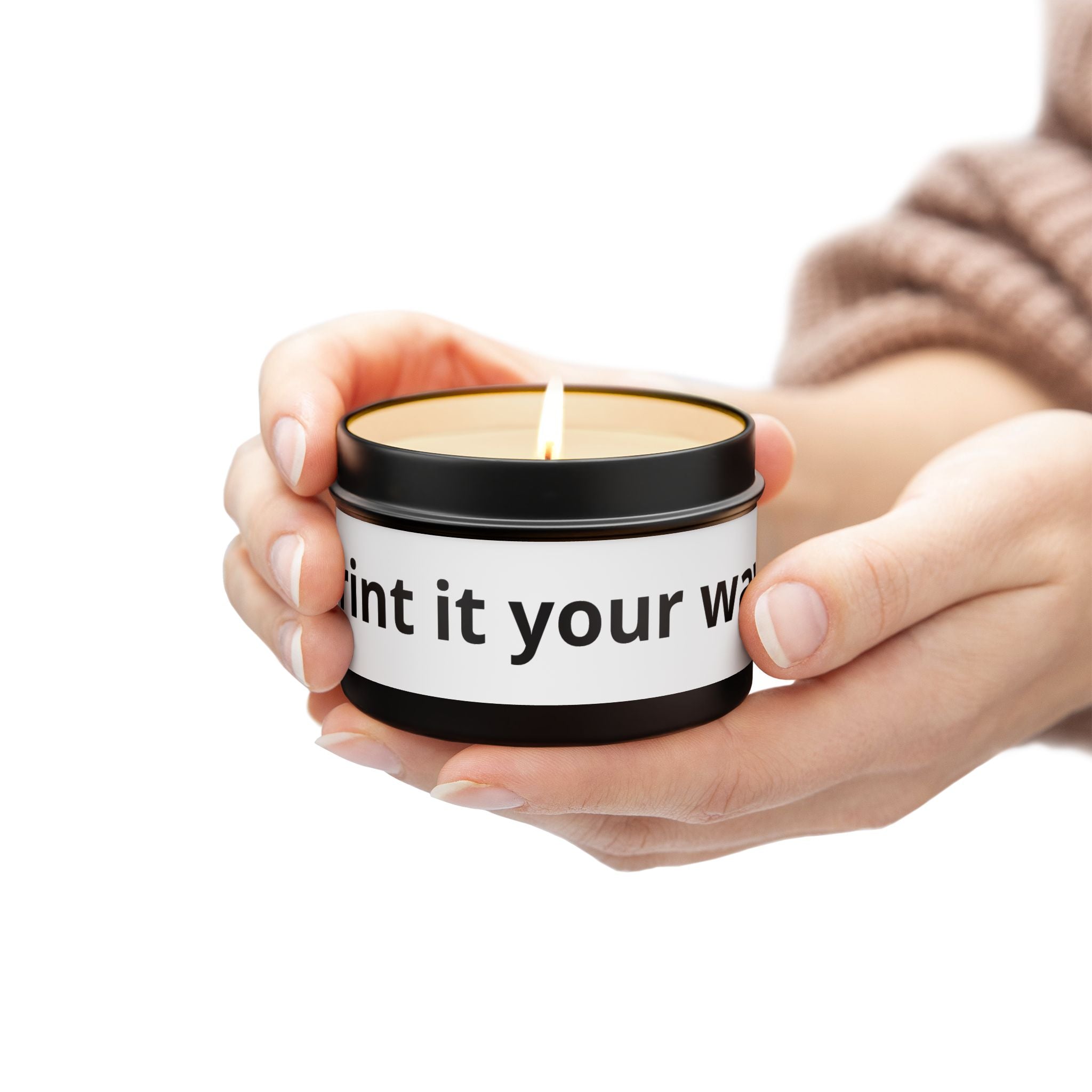 Customizable Tin Candle — 'Print it your way' Personalized Scented Tin