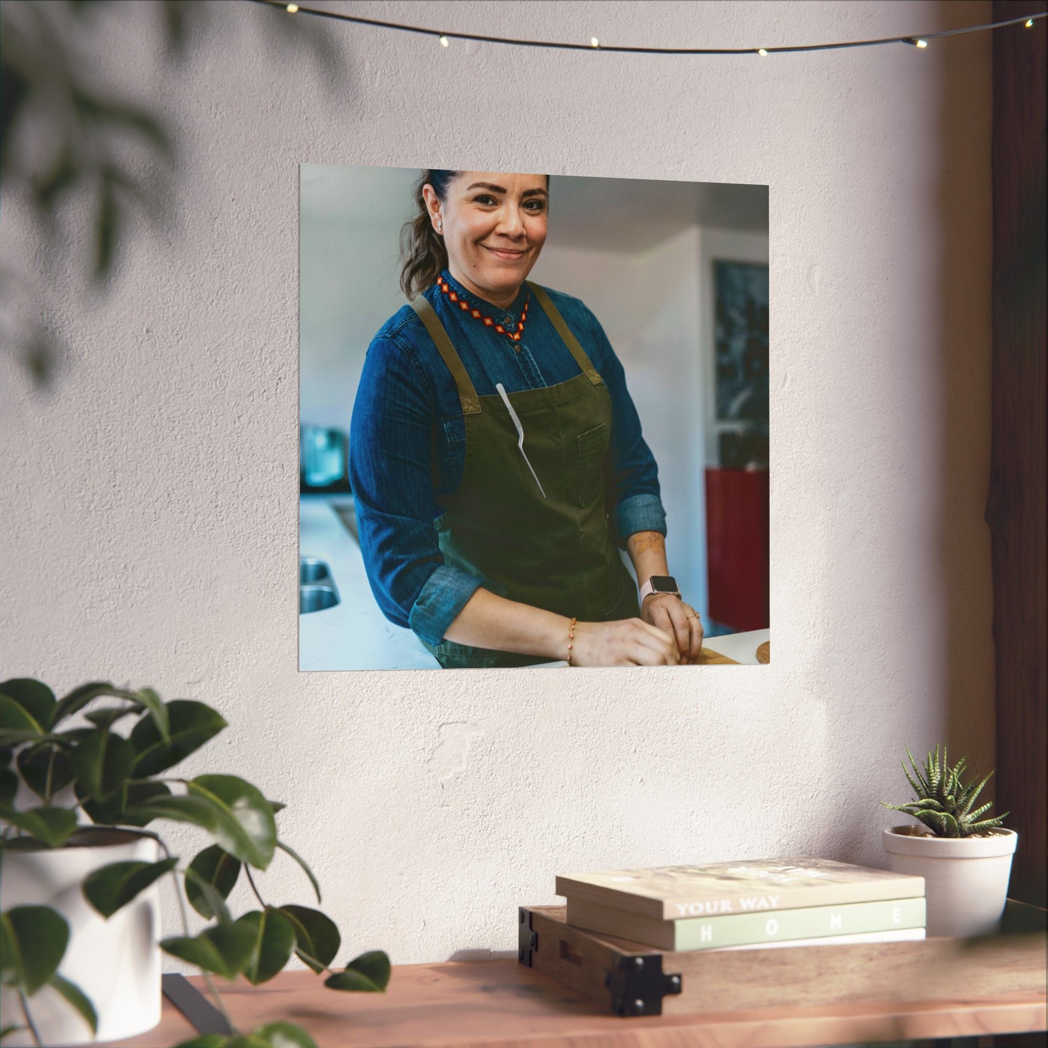 Matte Poster — Female Home Chef Portrait Kitchen Wall Art